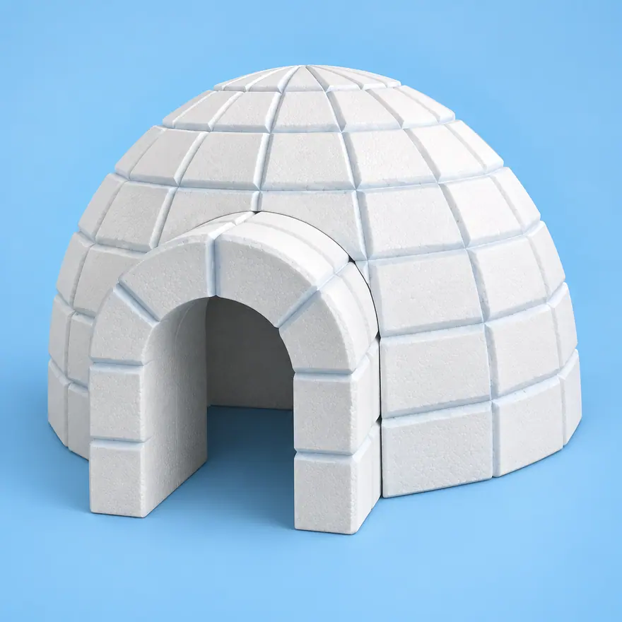 Плоская новогодняя фигура из пенопласта
