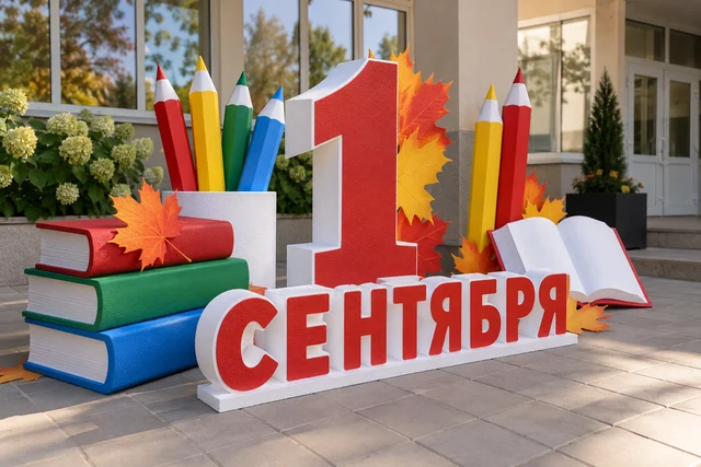 Декор из пенопласта на 1 сентября — набор для нескольких зон