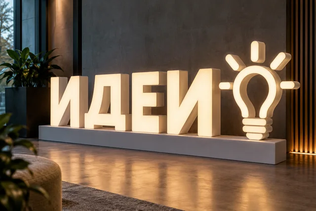 Световые вывески из пенопласта — объект для фотозоны