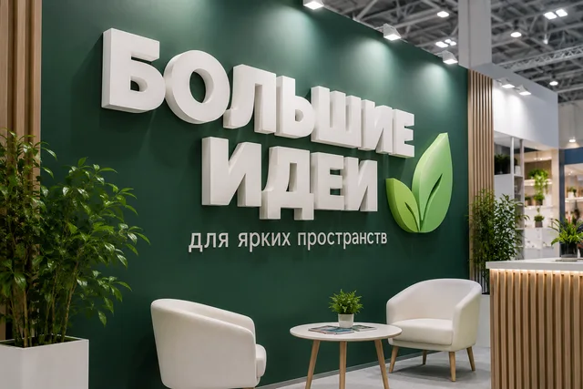 Вывески из пенопласта — оформление выставочного стенда